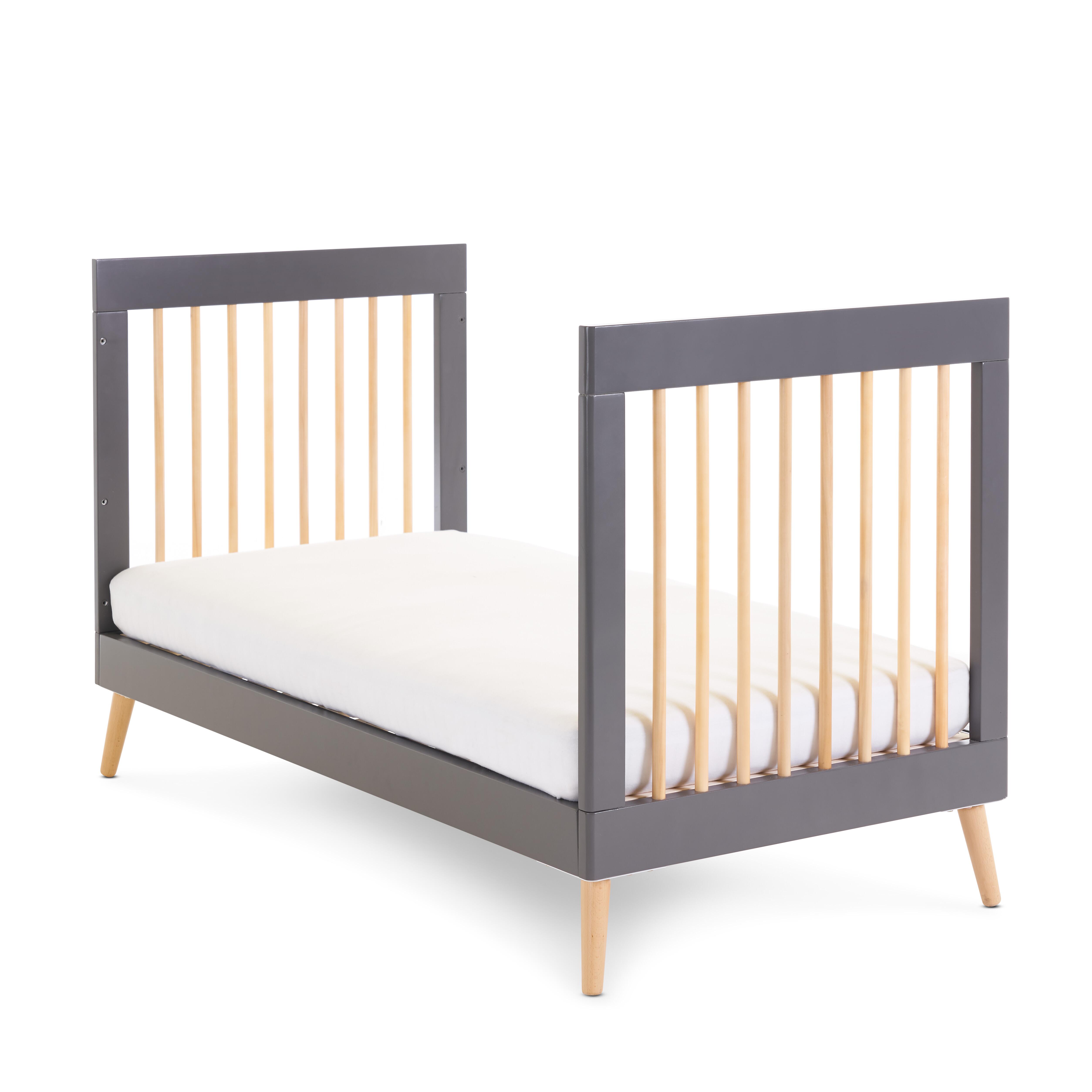 OBaby Scandi Style cot bed - grey