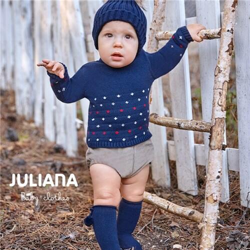 Juliana Navy Jumper and Jam Pants Set