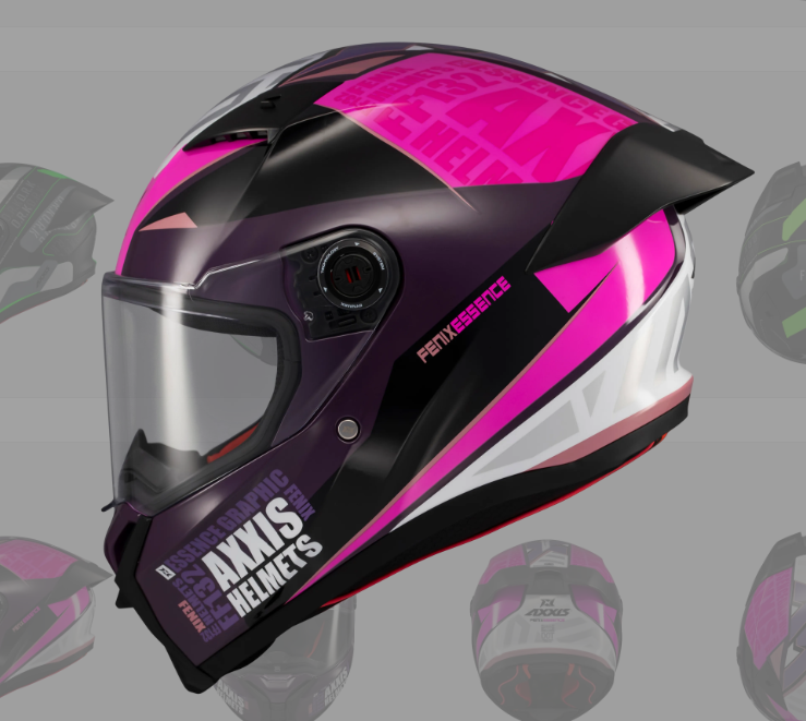 エーフィ Axxis Motorcycle Helmet Fenix Essence C8 Pink Black Sports Motorbike