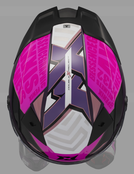 Axxis Motorcycle Helmet Fenix Essence C8 Pink Black Sports Motorbike