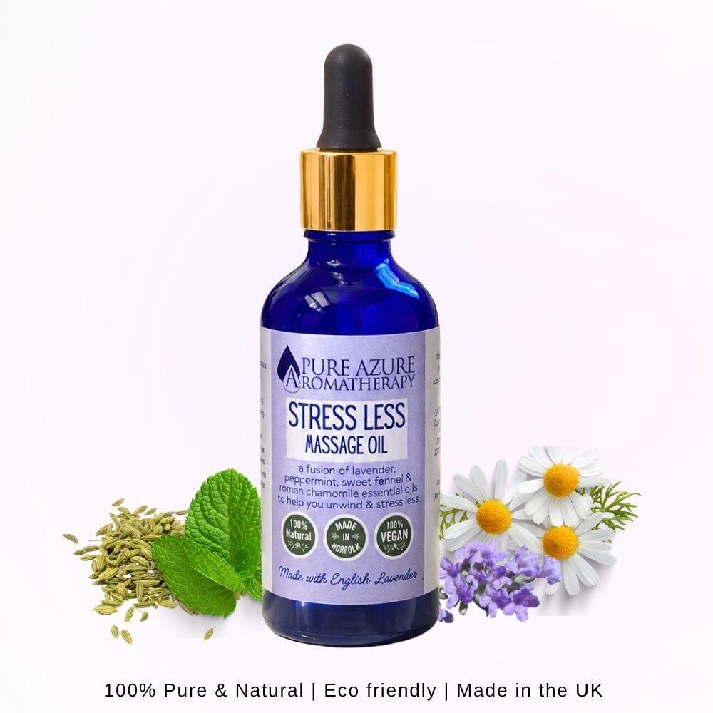 Stress Less massage oil natural