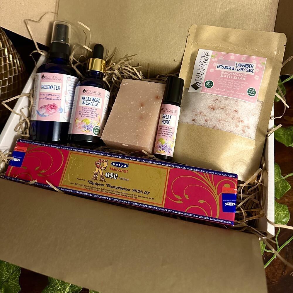 Rose and geranium gift set