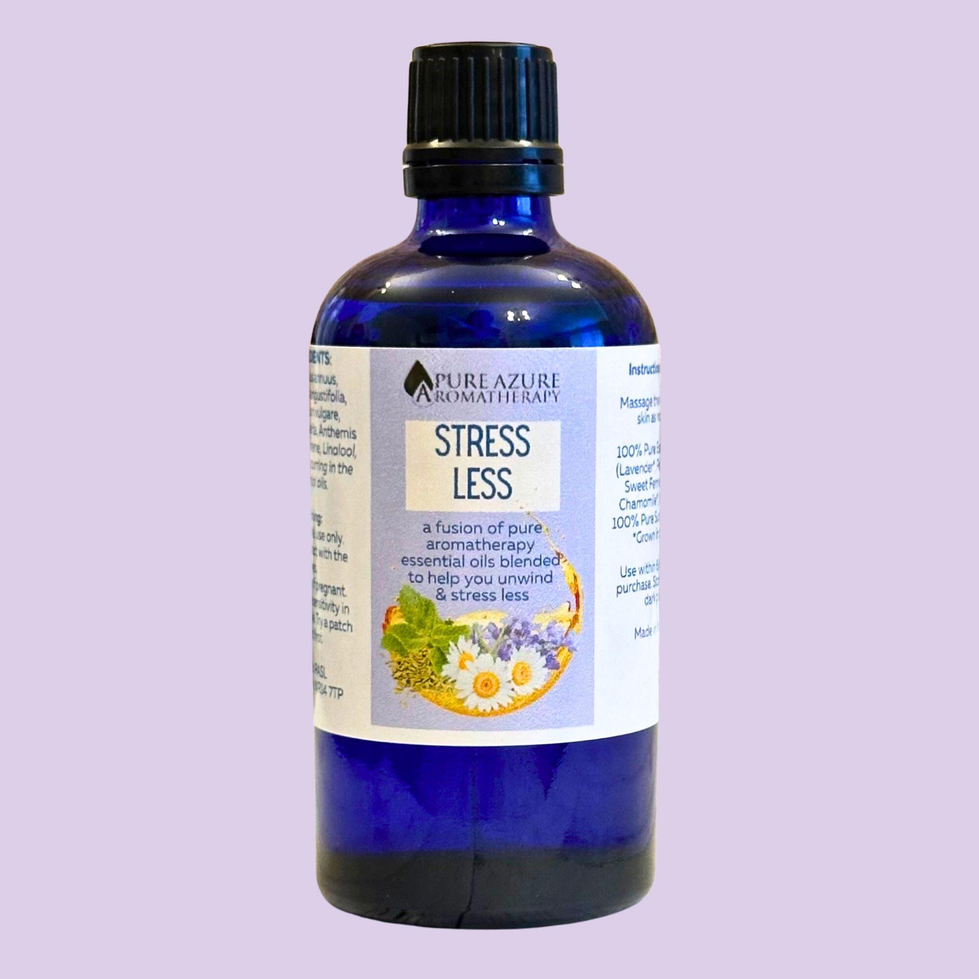 Stress less massage oil