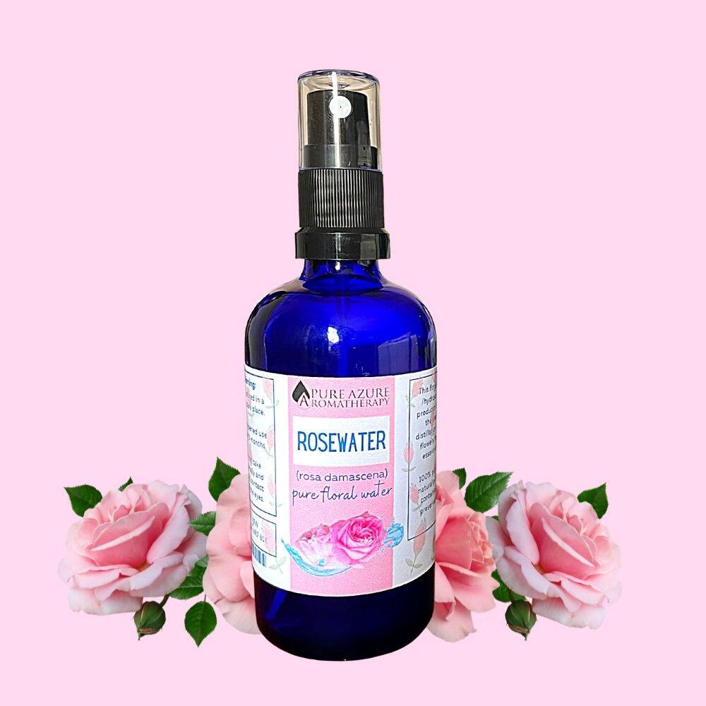 Buy Rose Floral Water | Pure Azure Aromatherapy