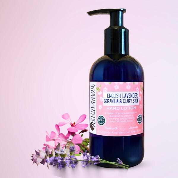 English Lavender, Geranium & Clary Sage Balancing Hand and Body Lotion
