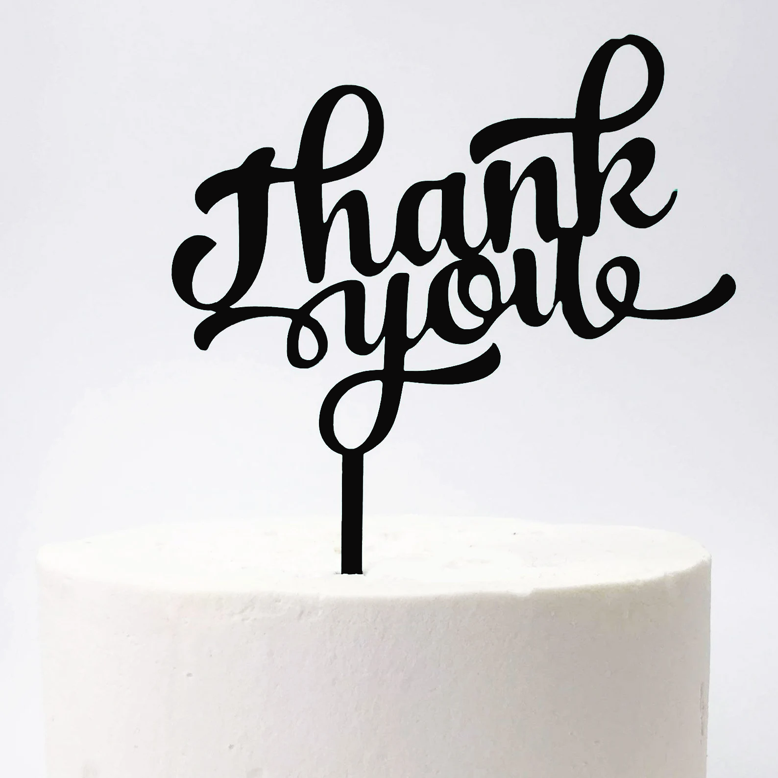 Acrylic Thank you Cake Topper