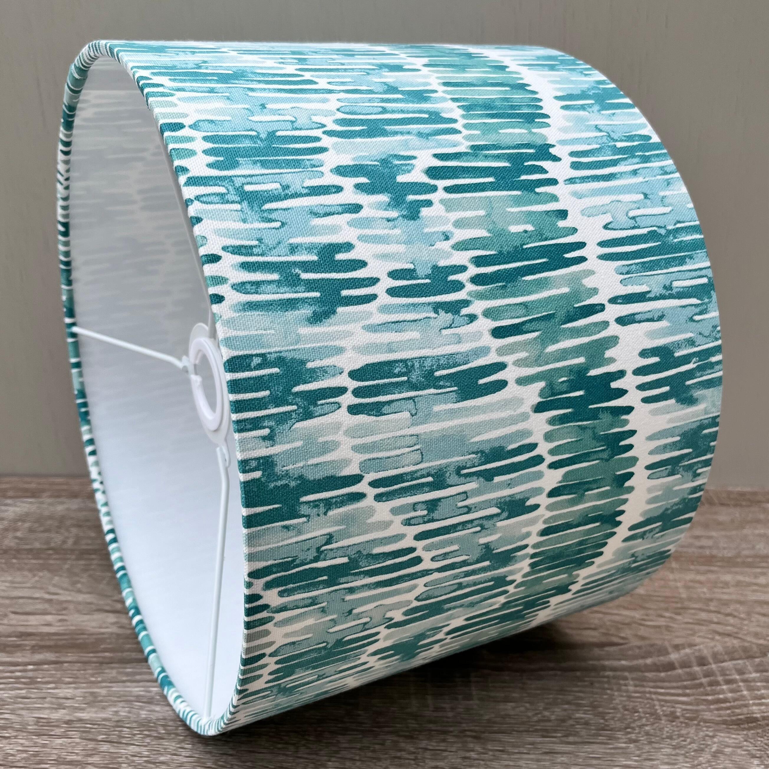 Seafoam Blue Green | Coastal Patterned Lampshades