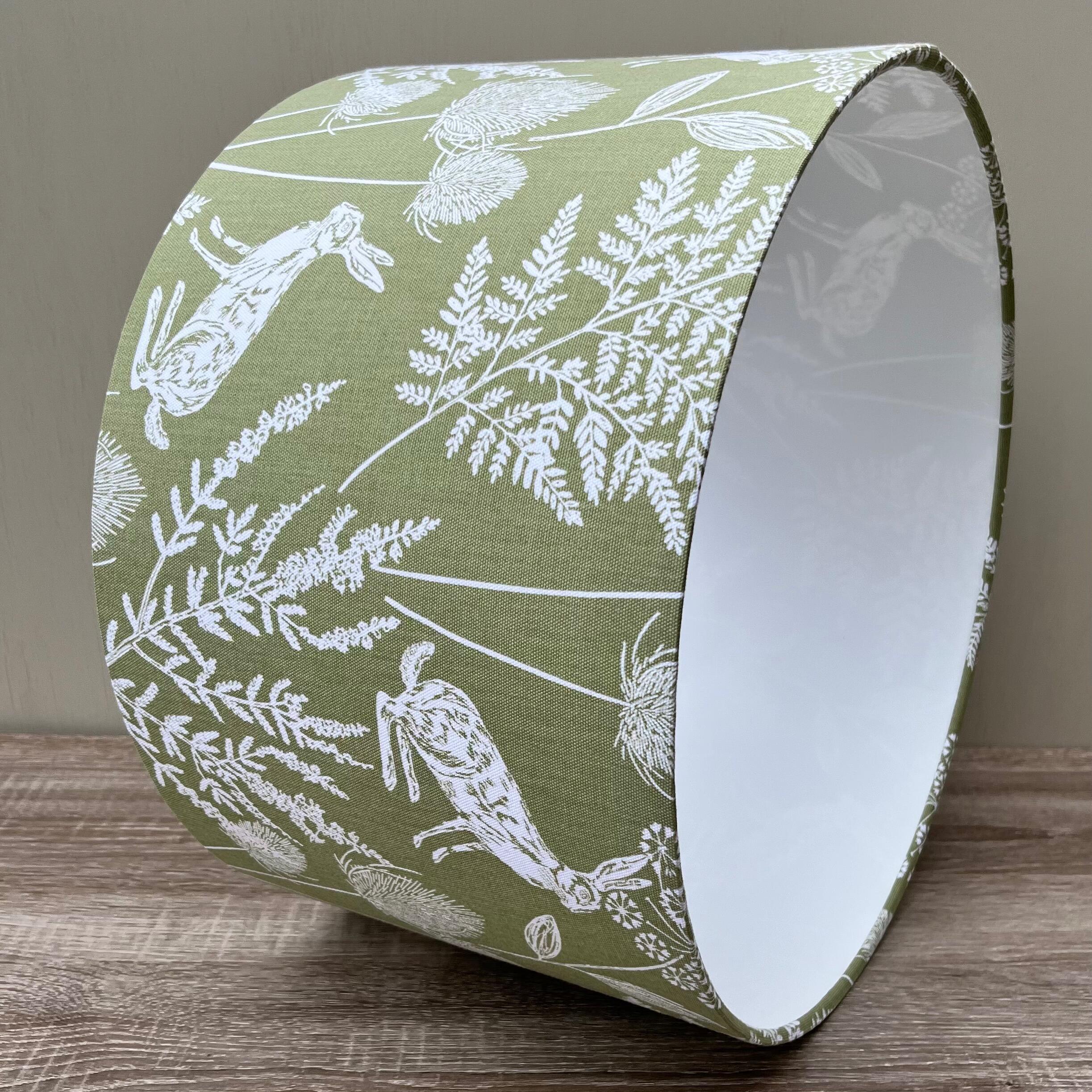 Kielder Hare Sage Green Wildlife Animal Lampshade
