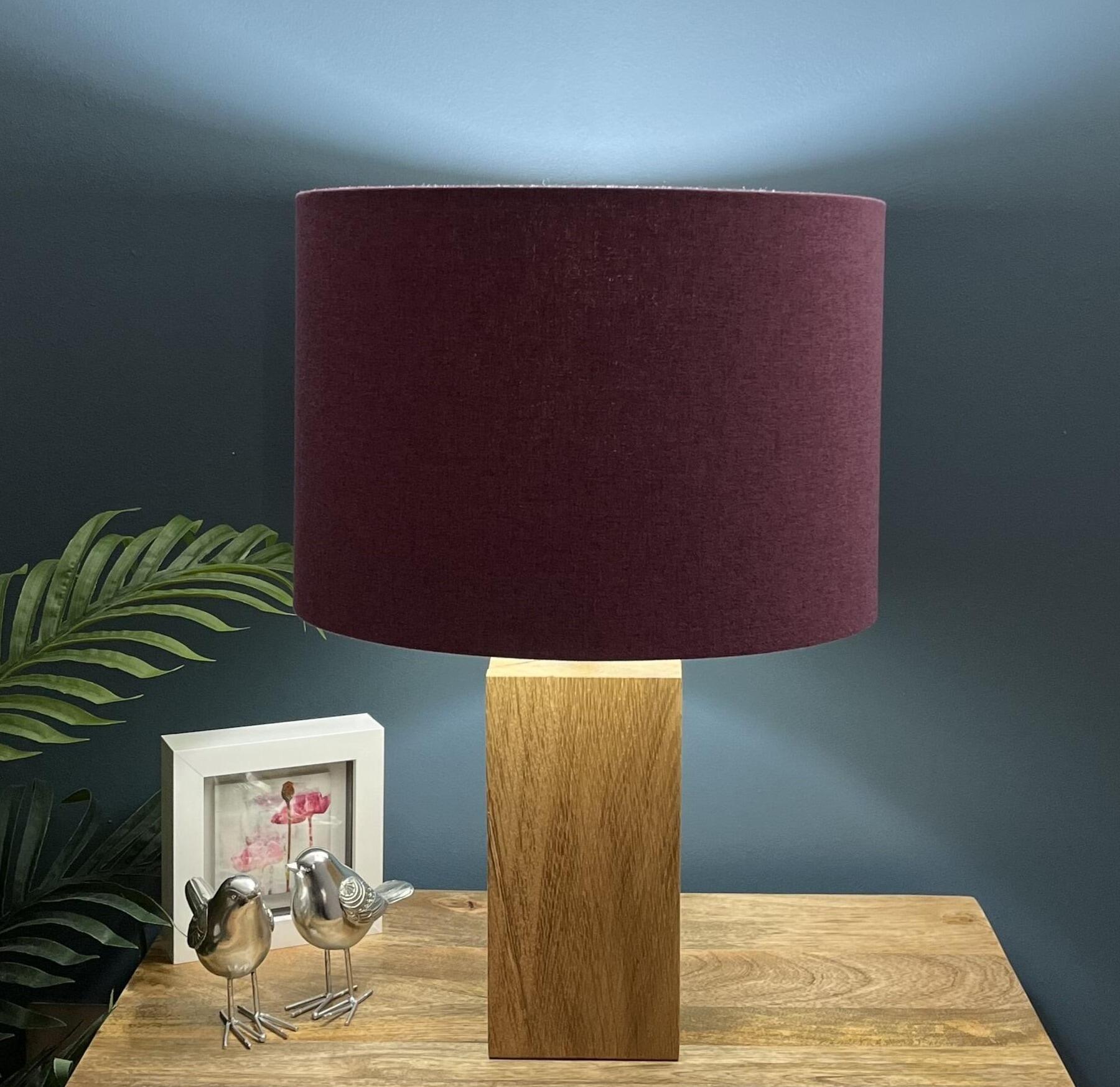 Highlander Cranberry Purple Plain Lamp Shades
