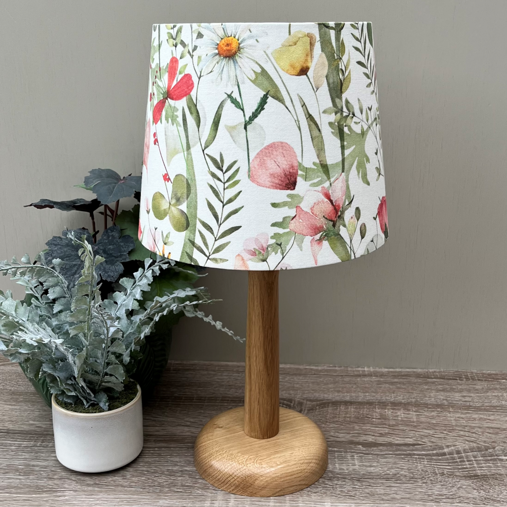 pastel-pink-tapered-floral-lampshades