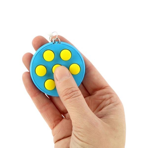 Fidget Clicker Keyring UK | Popper Sensory Toy For Stress & ADHD Focus