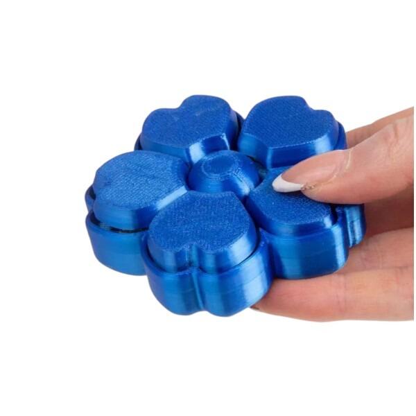 3D Printed Flower Fidget Spinner & Clicker | Sensory Fidget Toy UK