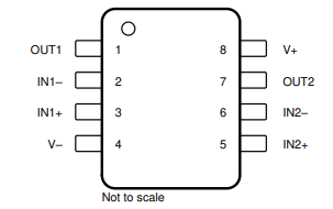 5x RC4558P Texas Instruments Op Amp, 3MHz 8-Pin PDIP