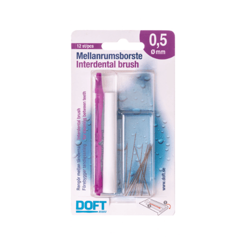 0.5mm Interdental Brushes With Holder Blister Pack -1