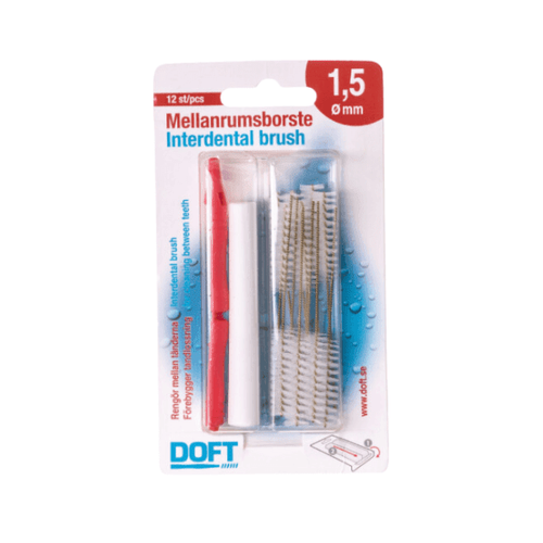 1.5mm Interdental Brushes With Holder Blister Pack -1