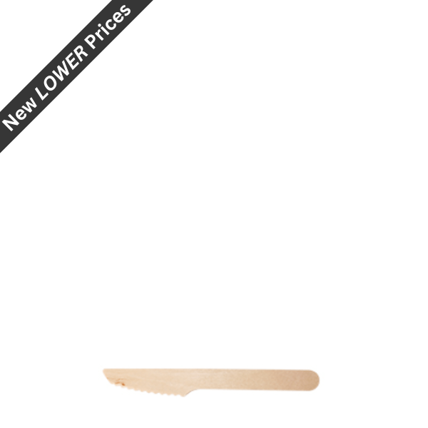 140mm Biodegradable Wooden Knives -1