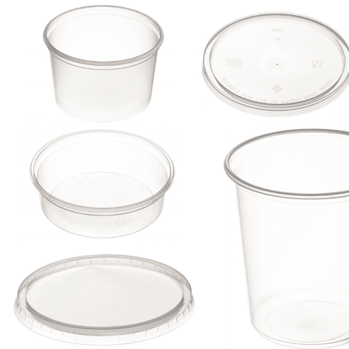 Wholesale Round Plastic Containers | Microwavable & Tamper Proof