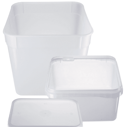 Square Ice Cream Containers