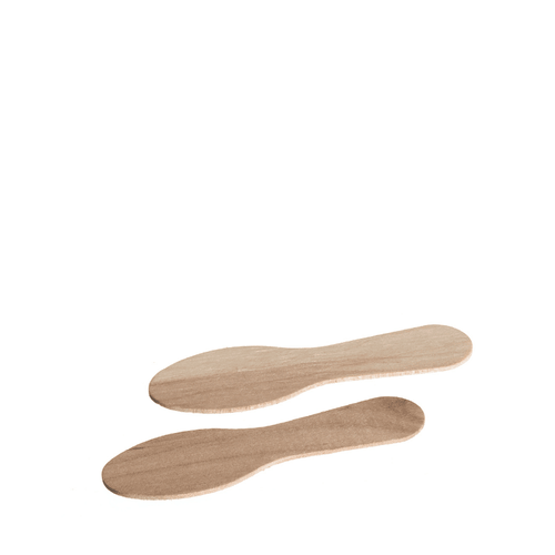 63mm Wooden Ice Cream Spoons - Bagged 1000's -1