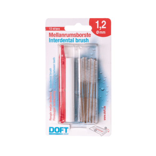 1.2mm Interdental Brushes With Holder Blister Pack -1