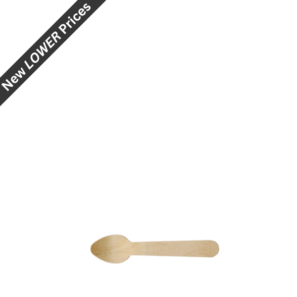 95mm Biodegradable Wooden Spoons -1