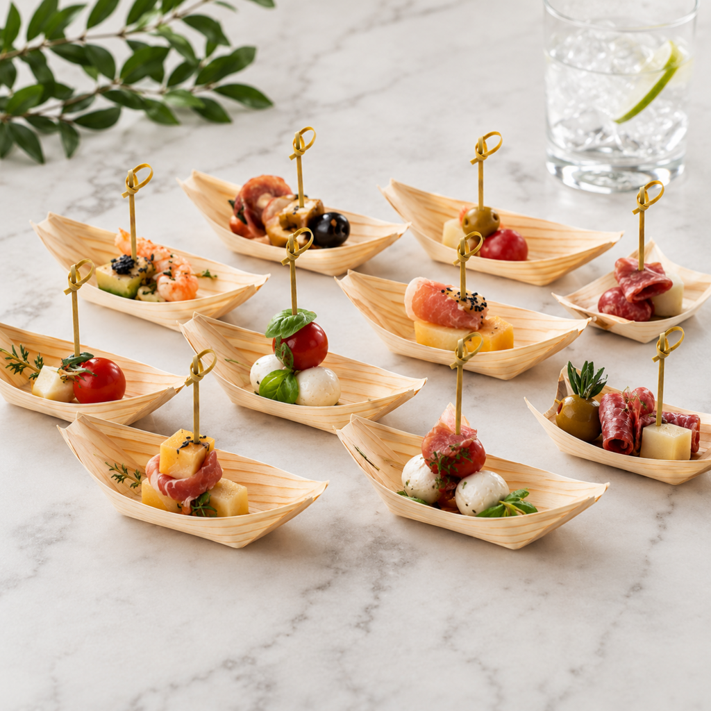 Knotted Musubi Bamboo Skewers – The Stylish, Eco-Friendly Choice for Canapés, Catering & Events