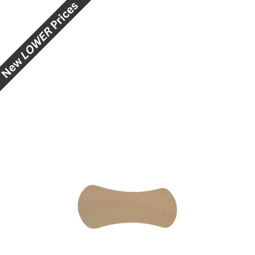 58mm Wooden Bow Tie Ice Cream Spoons -1