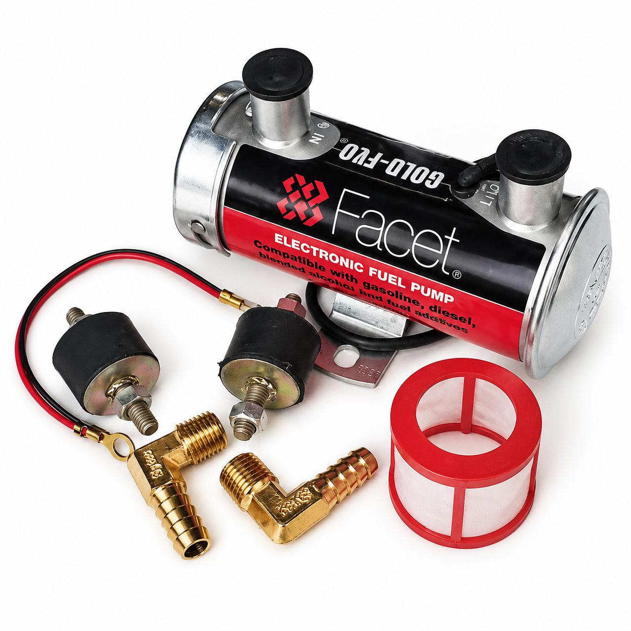 Red Top competition fuel pump kit with 8mm unions E10 E85 compatible