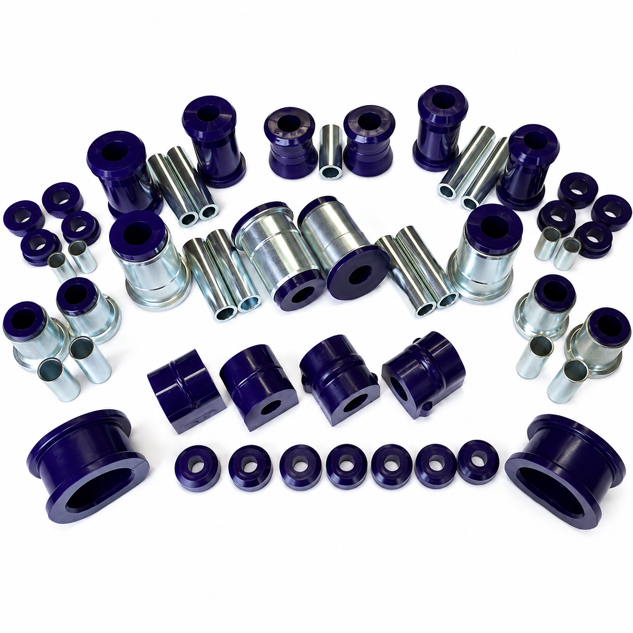 Opel Kadett C & Vauxhall Chevette Polyurethane Suspension Front & Rear Bush Set complete SuperPro suspension bush kit including wishbone, steering rack, anti roll bar, axle link and panhard rod bushes.