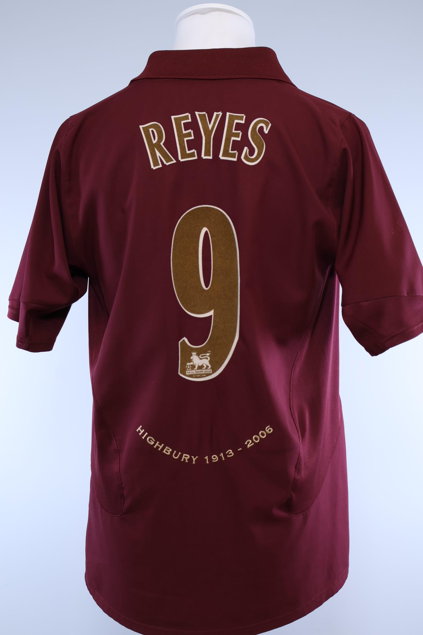 2005/06 - ARSENAL - REYES - #9 - HOME SHIRT - M