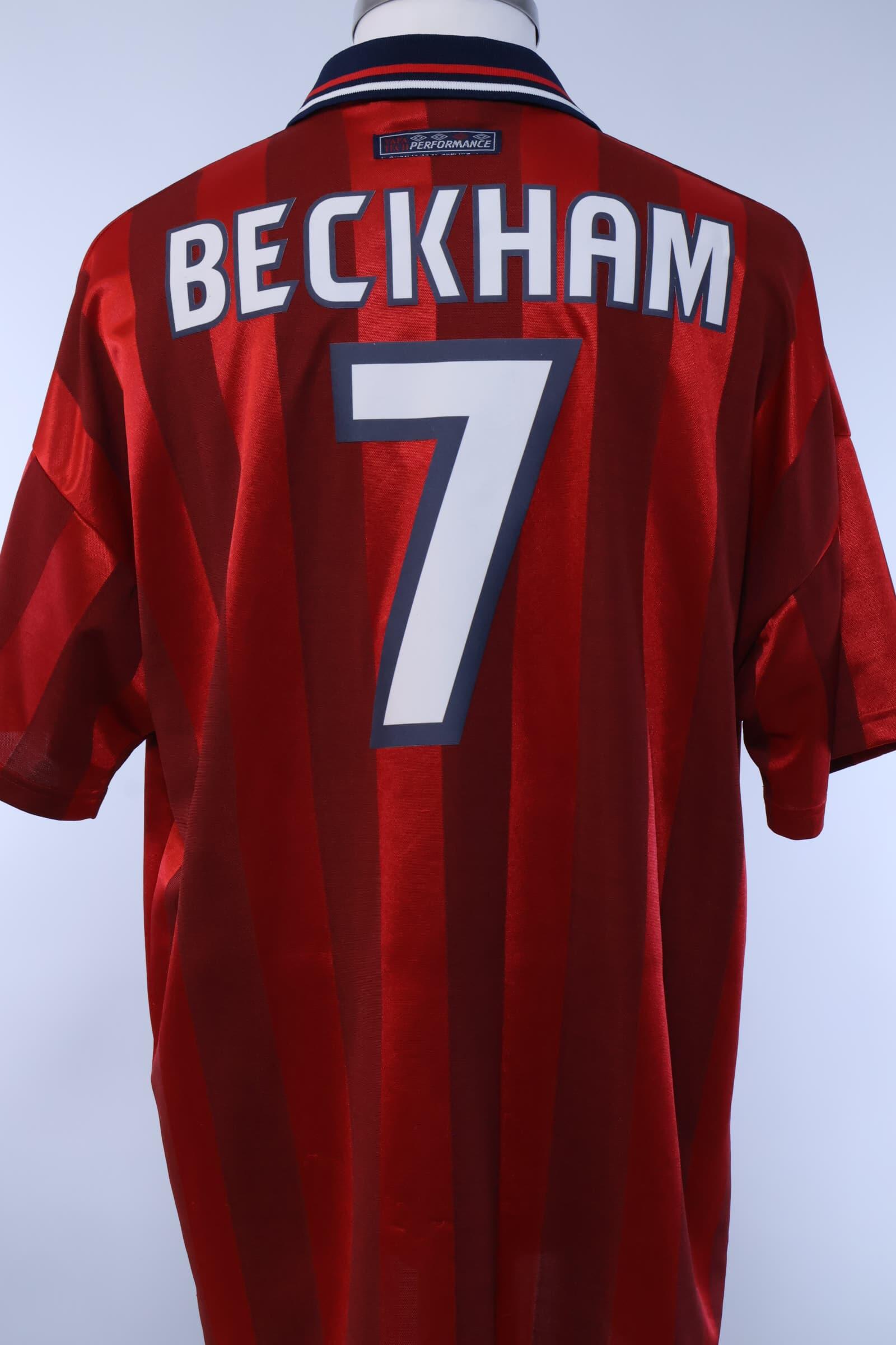 1997/99 - ENGLAND - BECKHAM - #7 - AWAY SHIRT - XL