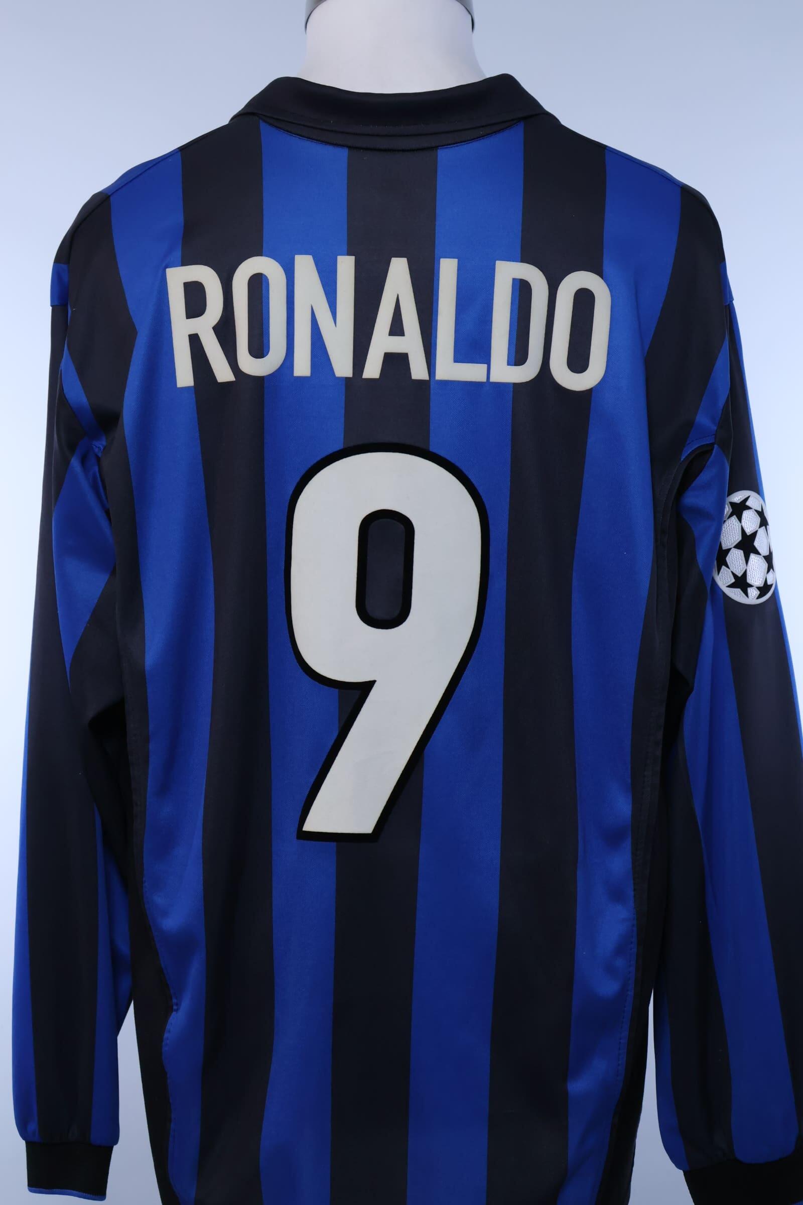 1998/99 - INTER MILAN - RONALDO - #9 - HOME SHIRT - PLAYER ISSUE - XL