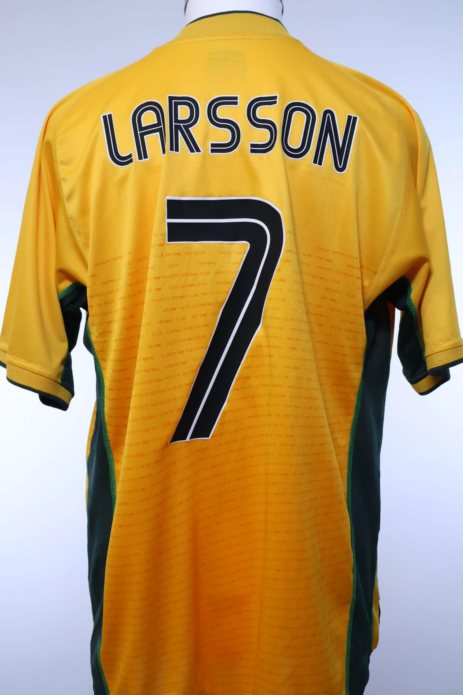 Celtic FC Umbro 7 ラーション 2002/03 - CELTIC F.C - LARSSON - #7 - AWAY SHIRT - L