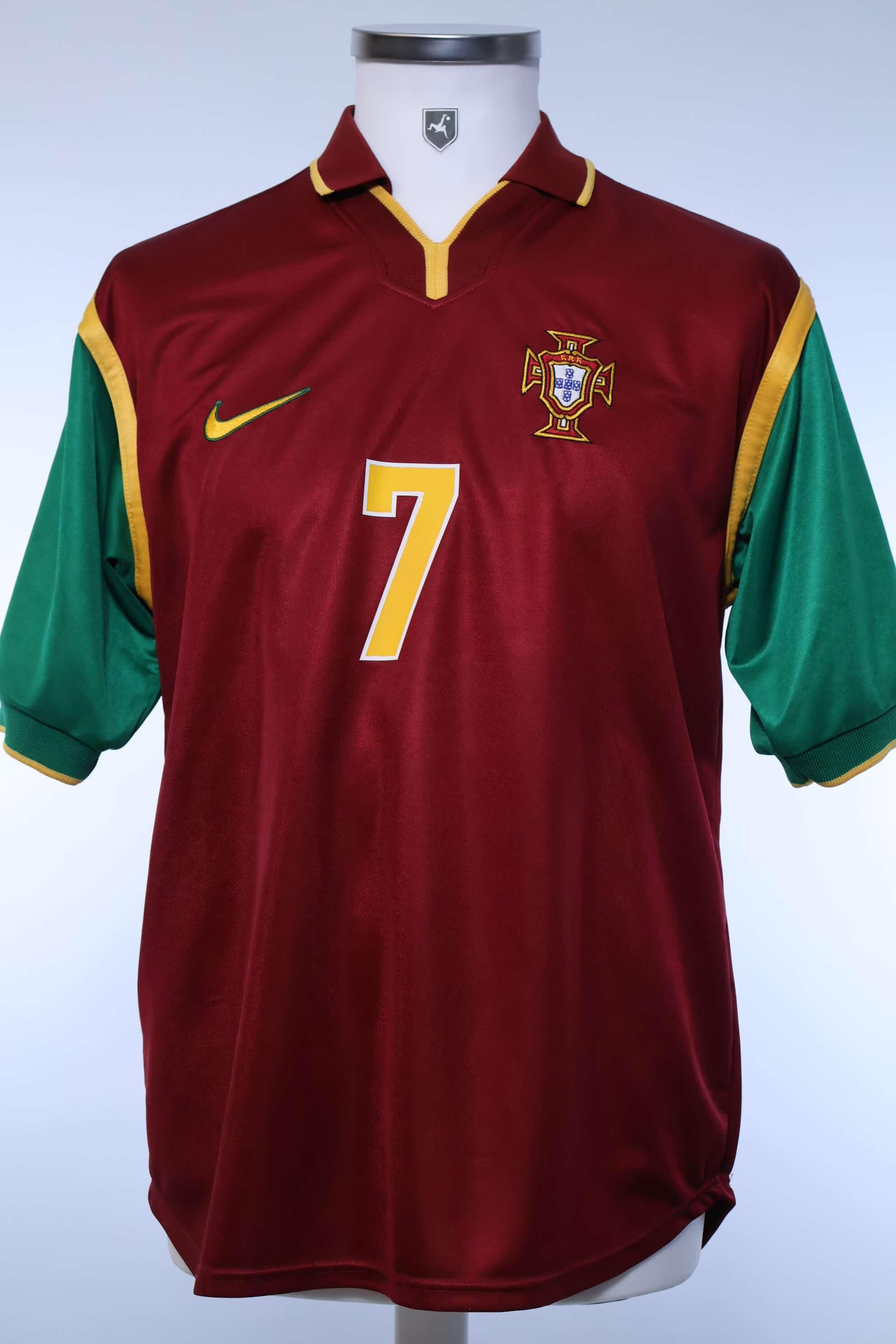 ポルトガル代表 2002-04 ホームユニフォーム フィーゴ #7 Portugal 2002/04 Figo #7 Home Shirt - S