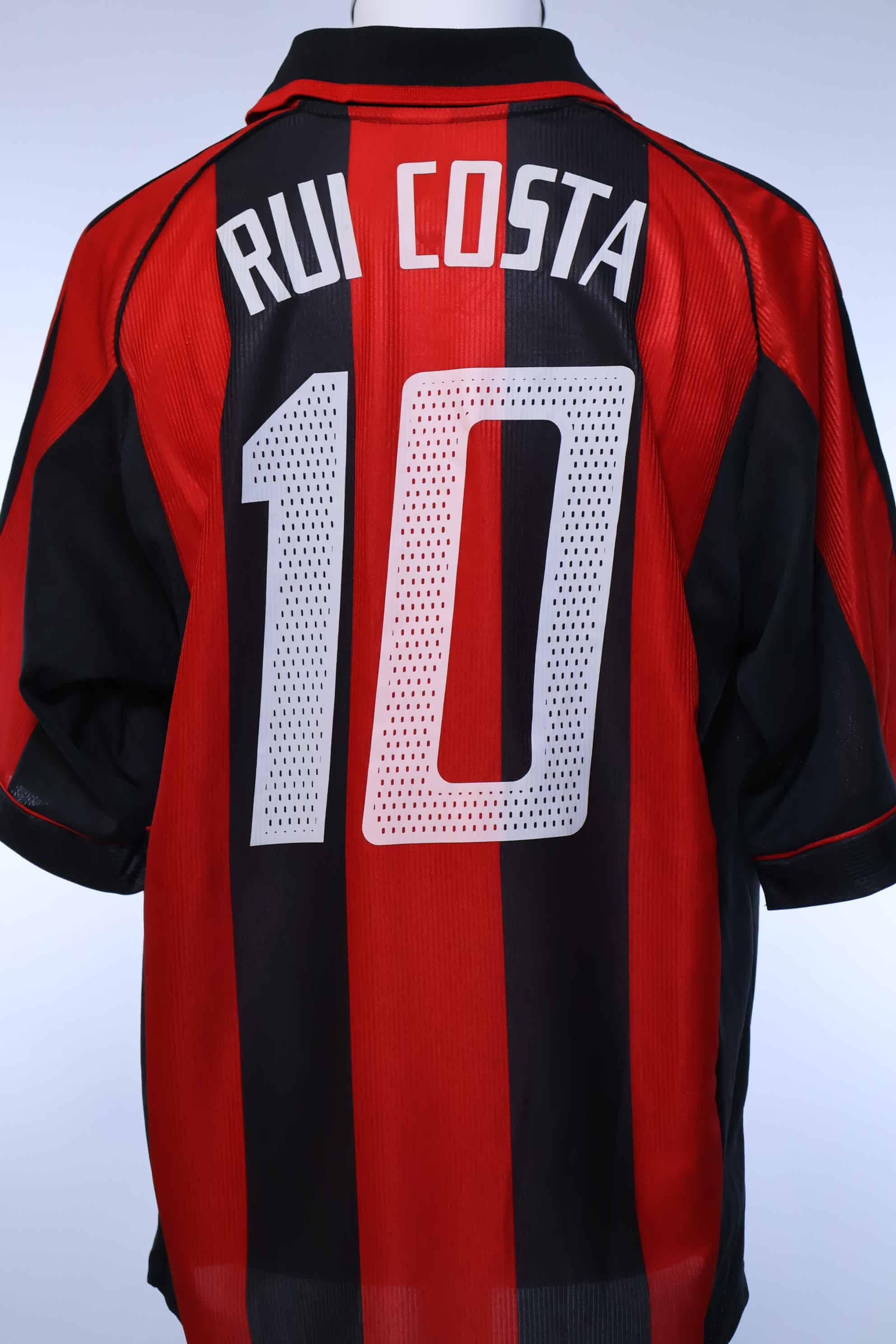 Ac Milan 1998/00 Rui Costa #10 Home Shirt - L
