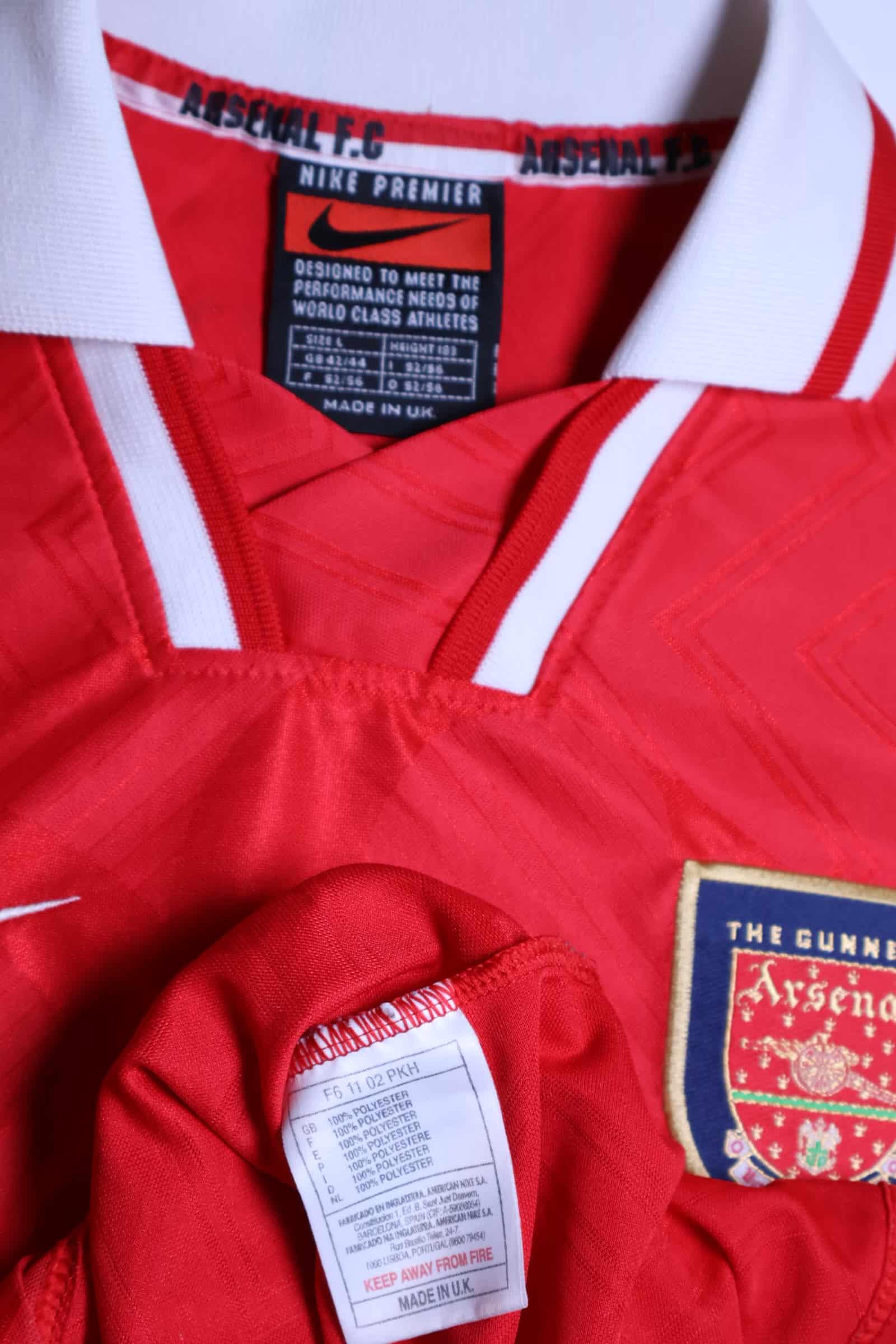 Arsenal Adams #6 1996/98 Home Shirt - L