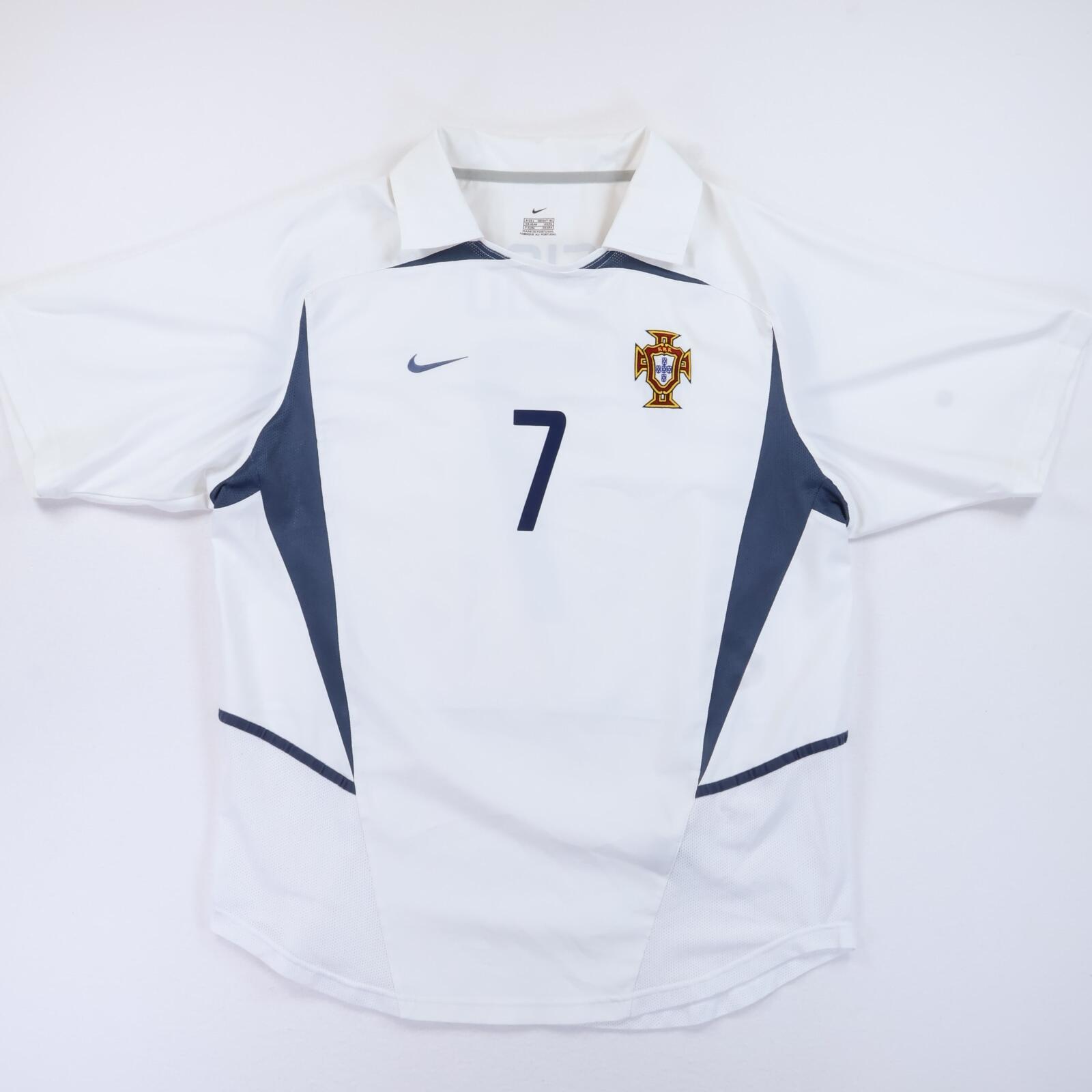 Portugal Figo #7 2002/04 Away Shirt - L