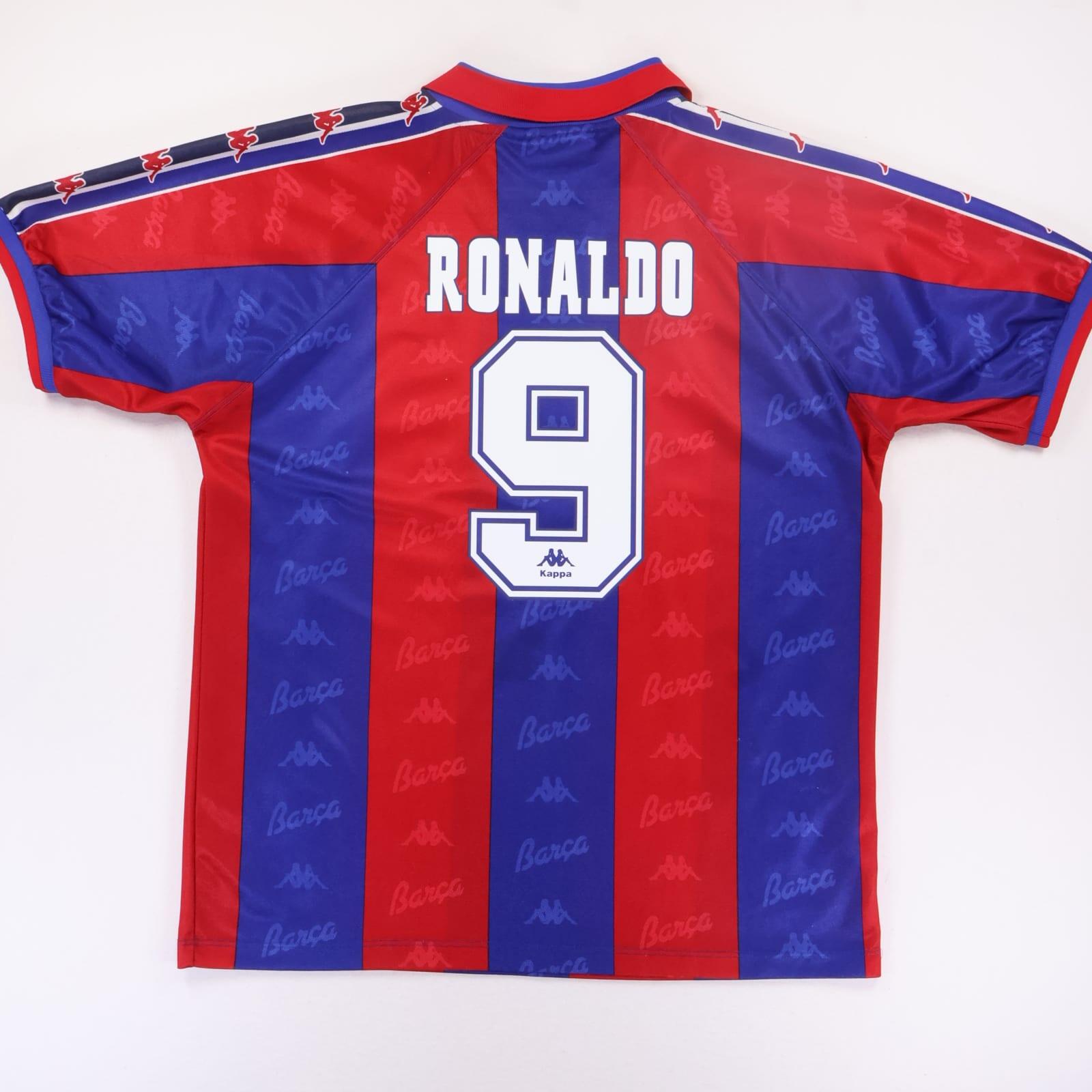 Barcelona Ronaldo #9 1995/97 Home Shirt - XL