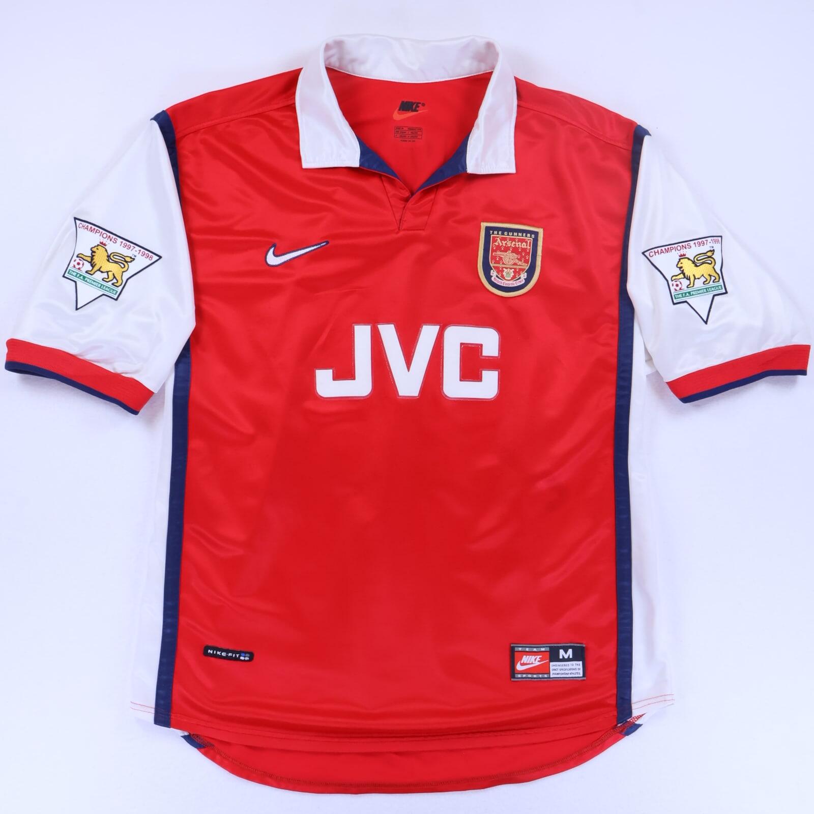 Arsenal Overmars #11 1998/99 Home Shirt - M