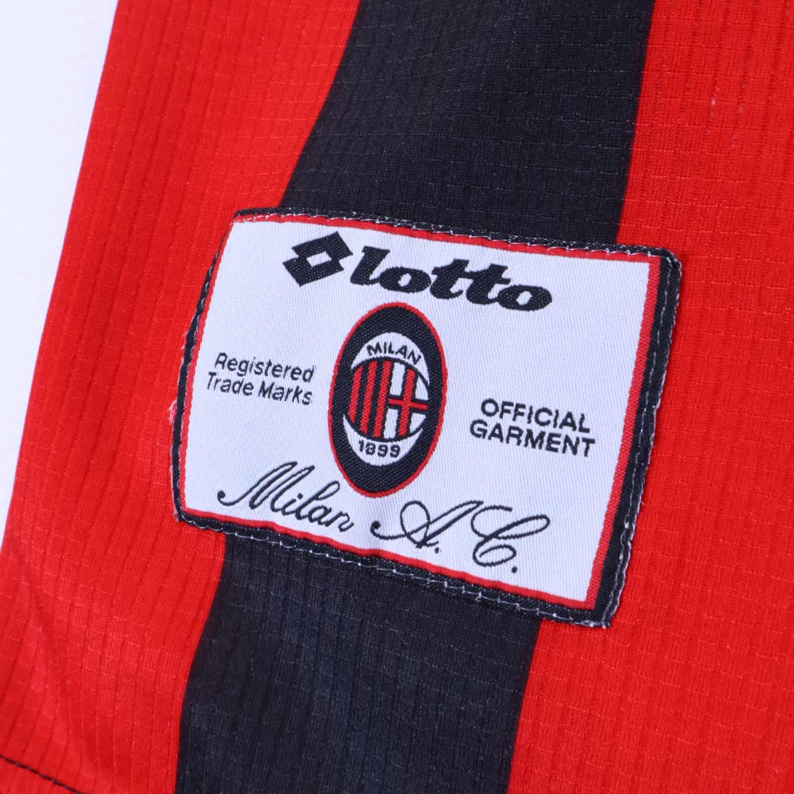 Ac Milan Kluivert #9 1997/98 Home Shirt - XL