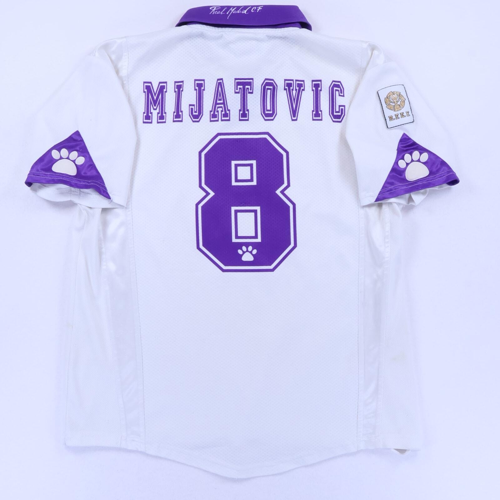 Real Madrid Mijatovic #8 1997/98 Home Shirt - L