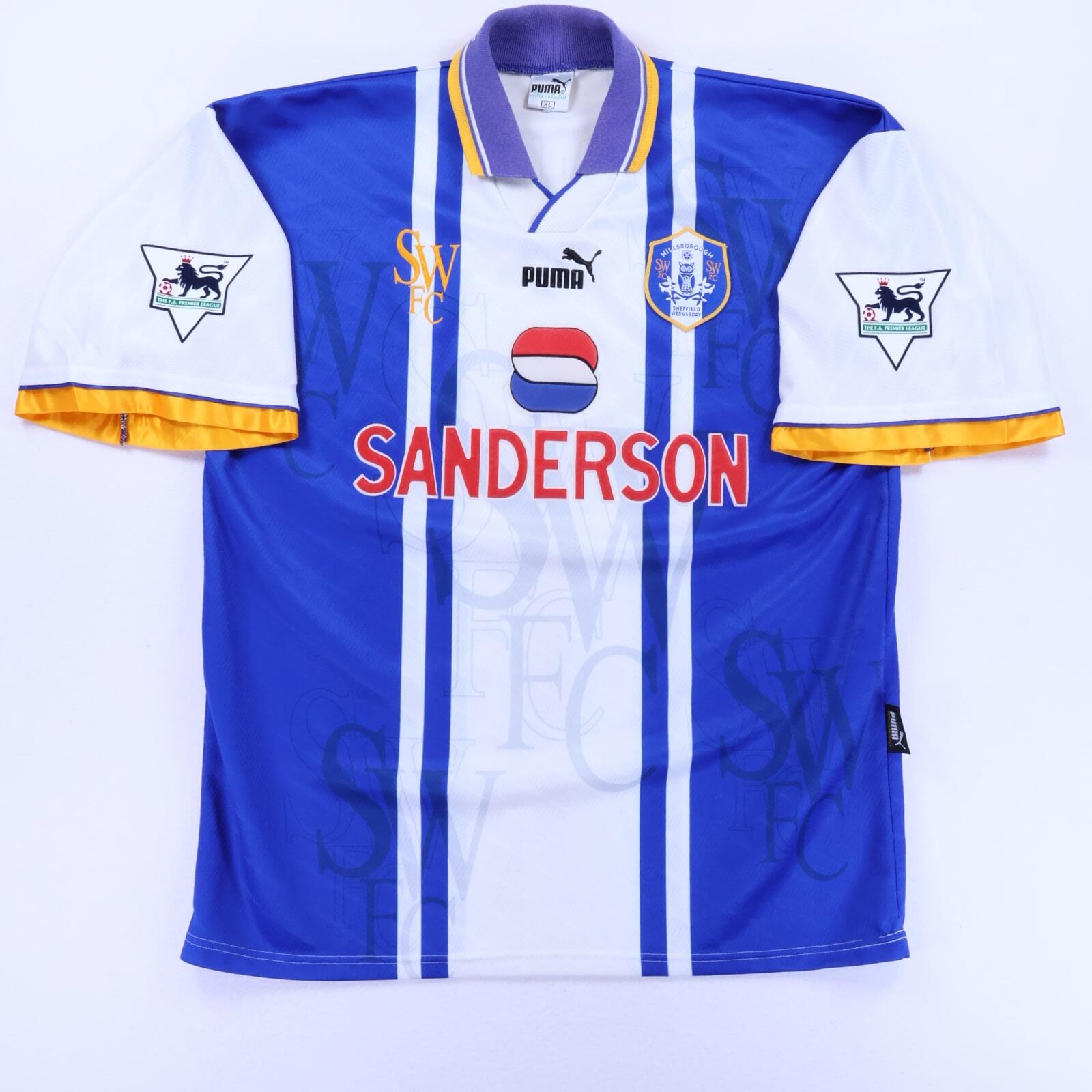 Sheffield Wednesday Waddle #8 1995/96 Home Shirt - XL