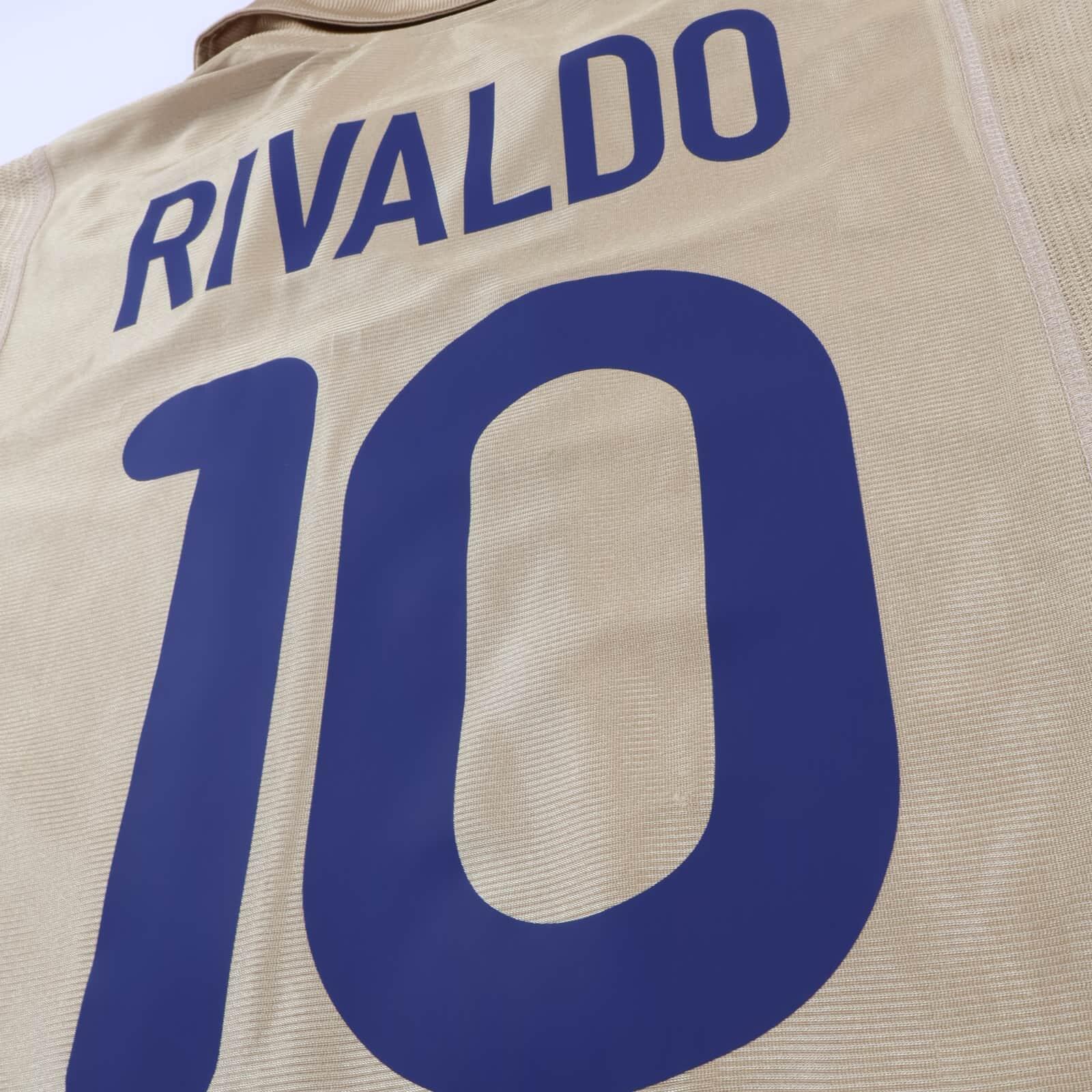 Barcelona Rivaldo #10 2001/02 Home Shirt - L