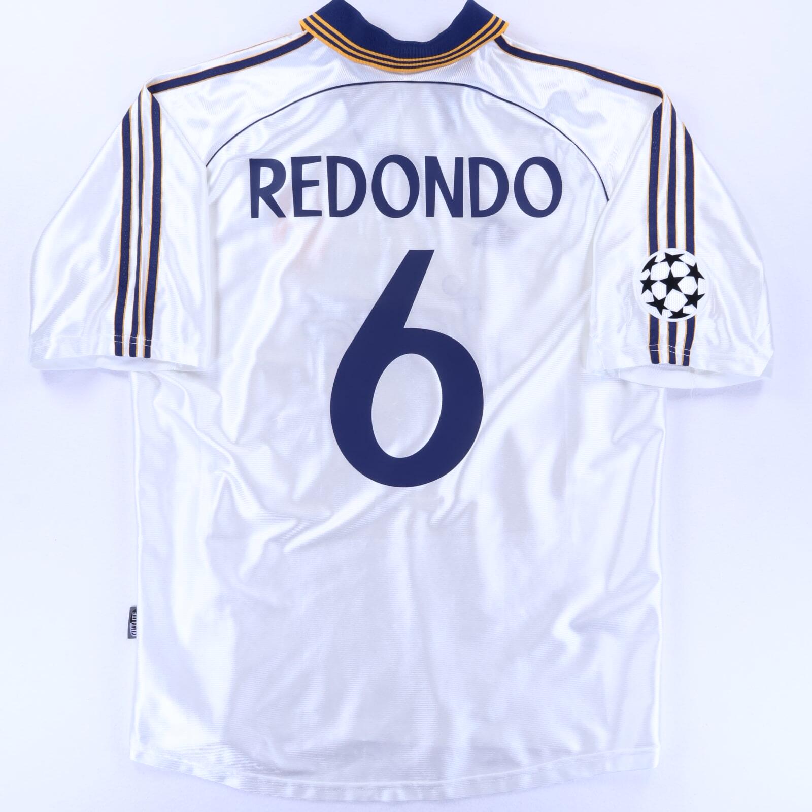 レアル・マドリード REDONDO 6 シャツ　レドンドReal Madrid Real Madrid Redondo #6 1998/00 Home Shirt - L