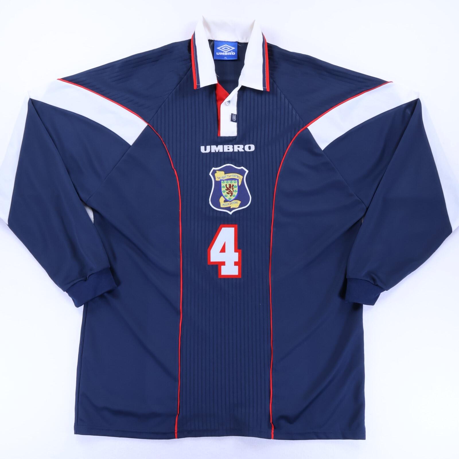 Scotland Calderwood #4 1996/98 Home Shirt - XL- FRONT