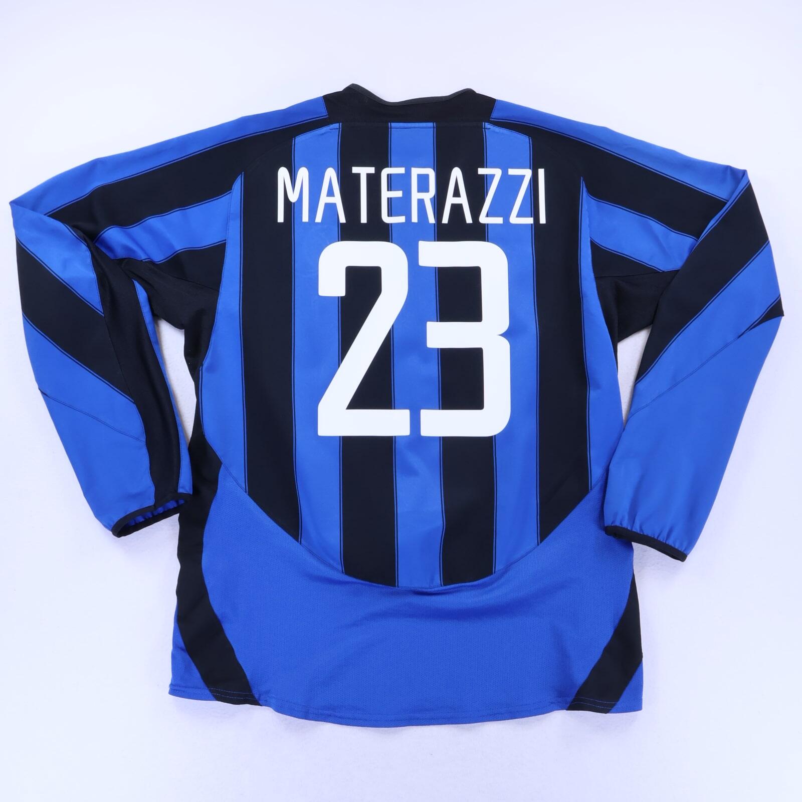 Inter Milan Marterazzi #23 2003/04 Home Shirt - XL