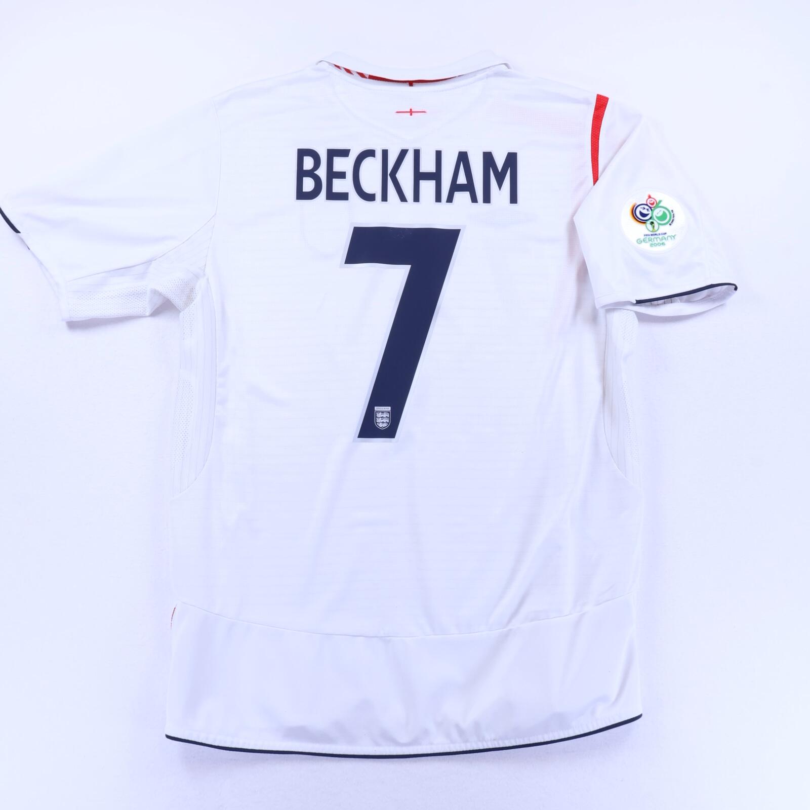 England Beckham #7 2005/07 Home Shirt - L