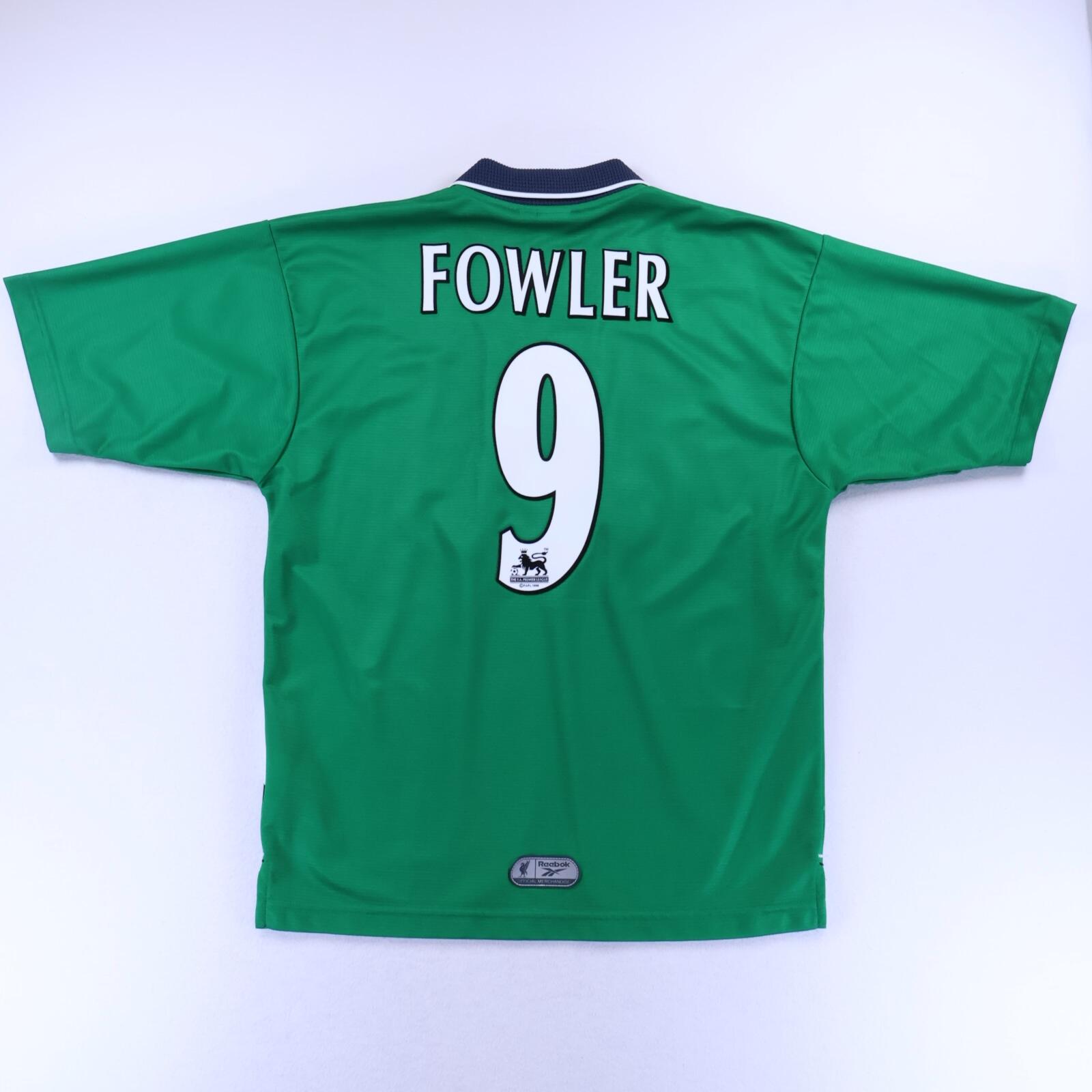 Liverpool F.C Fowler #9 1999/00 Away Shirt - L- FRONT