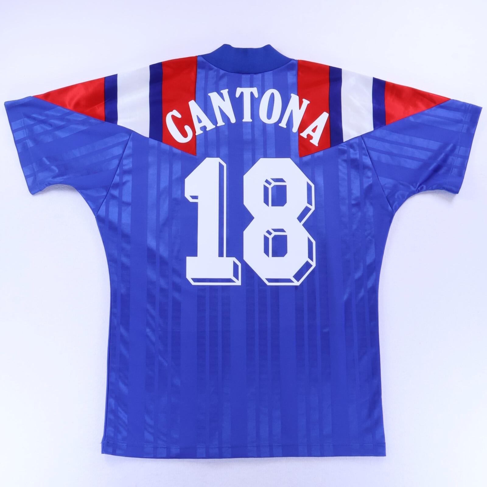  フランス代表 カントナ ユニフォーム 18番 France Cantona #18 1990/92 Home Shirt - M