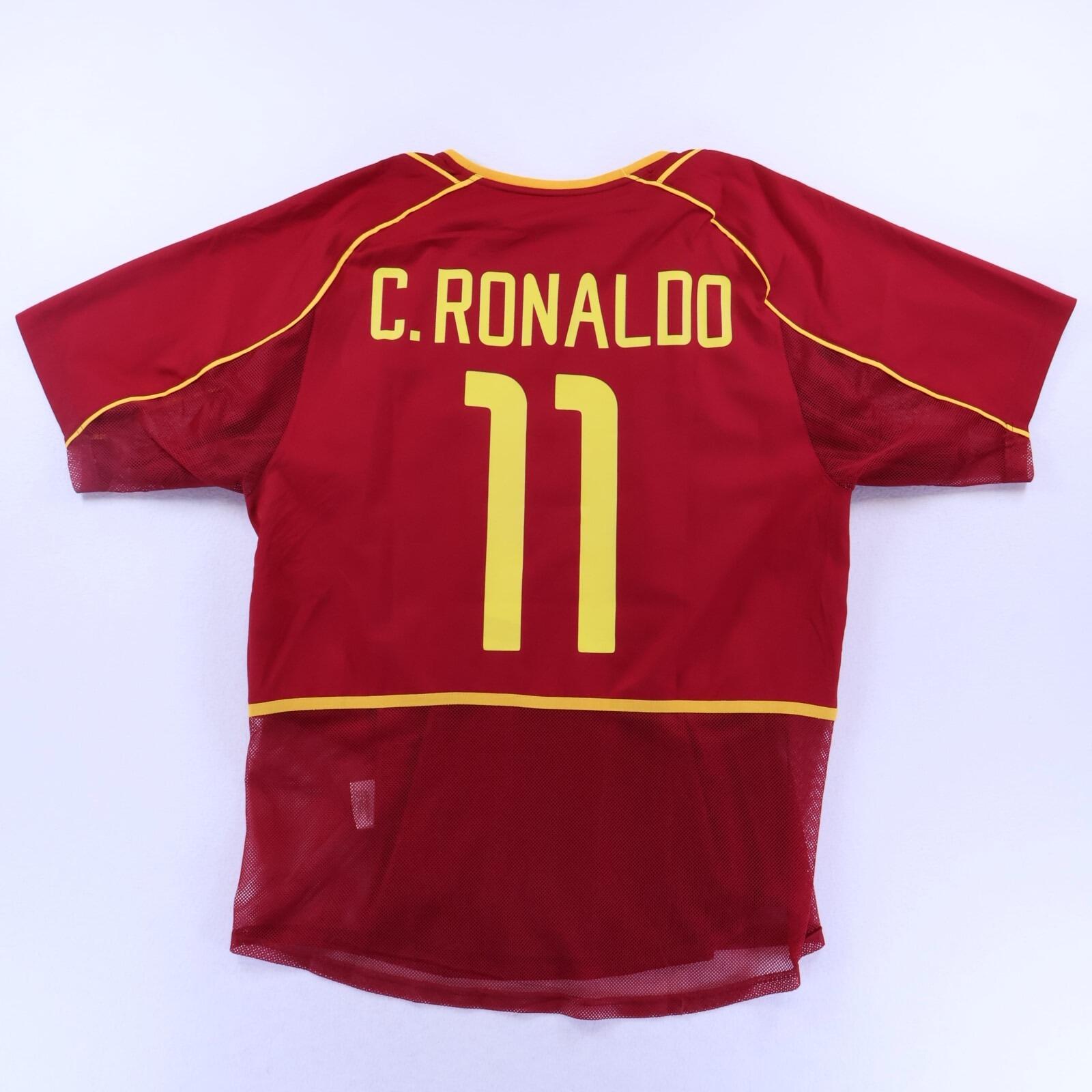 Portugal C.Ronaldo #11 2002/04 Home Shirt - Player Issue - M
